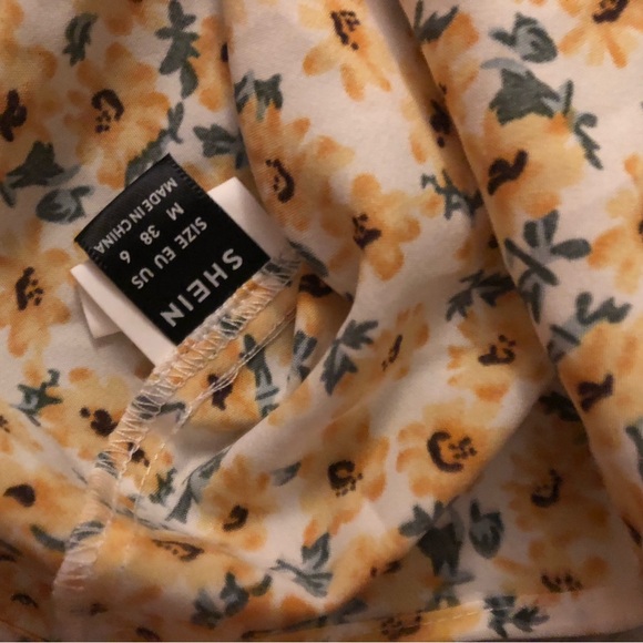 SHEIN yellow floral tank - Picture 13 of 13